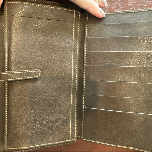 Rare 1970s Vintage GUCCI Trifold Brown Monogram Wallet EUC - Picture 4 of 12
